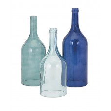 IMAX Home 96400-3 Monteith Blue Cloche Bottles - Set of 3 689855242225  401541571550